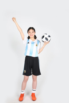  阿根廷蓝色足球宝贝  