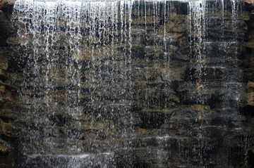 水帘 流水背景