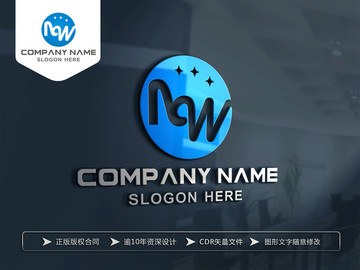 MW字母LOGO設(shè)計