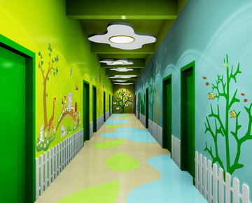 幼兒園走廊