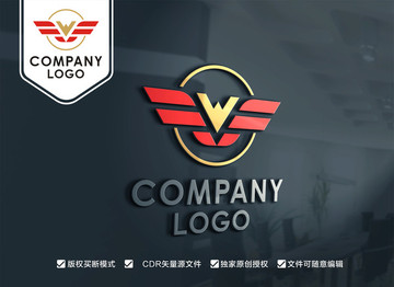 WF FW標(biāo)志 飛翔翅膀標(biāo)志