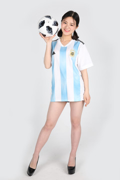 阿根廷蓝色足球宝贝