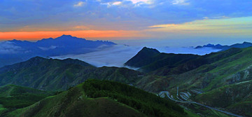 门头沟灵山晚霞