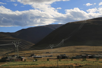 高原 牧场