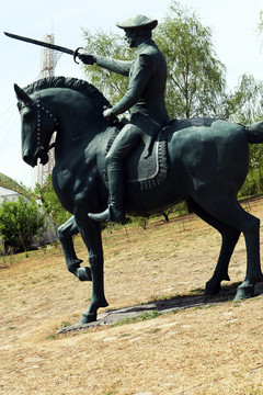 欧洲骑士 雕像