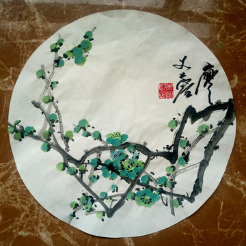 國畫梅花