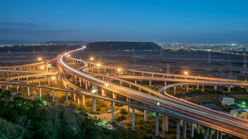 立交桥夜景