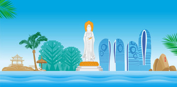 三亞插畫