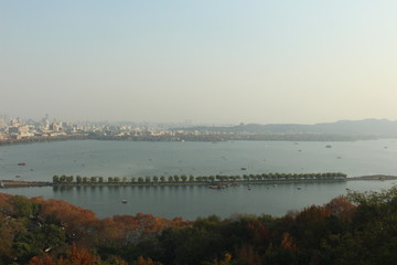 杭州西湖 西湖素材 西湖全景