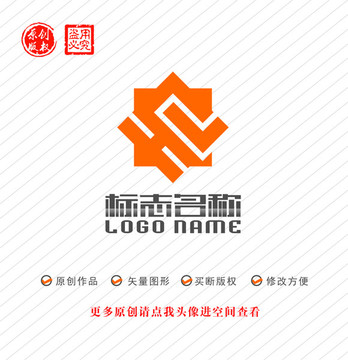 HL字母LH標志企業(yè)logo
