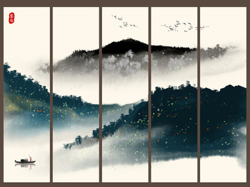 新中式寫意山水