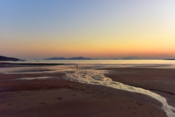 海滩 第一海水浴场 青岛