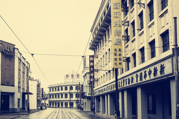 老上海街景 老上海街道