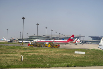 天津滨海机场 停机坪