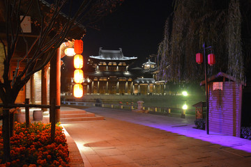 洛邑古城夜景