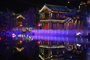 洛邑古城夜景