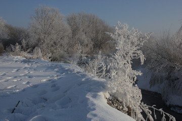 雾淞 雪景 冰天雪地 奇观 玉