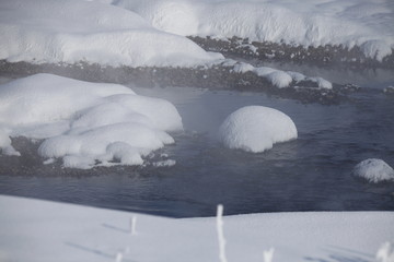 冬景 雪景 冰天雪地 树挂 冰