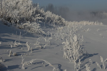 雾淞 雪景 冰天雪地 奇观 玉