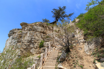 北岳恒山 登山石阶