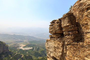 北岳恒山 山崖