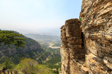 北岳恒山 山崖