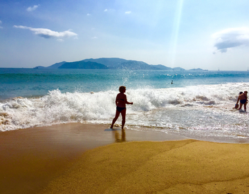 海滨日光浴