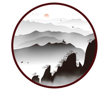 意境水墨畫 裝飾畫 水墨畫
