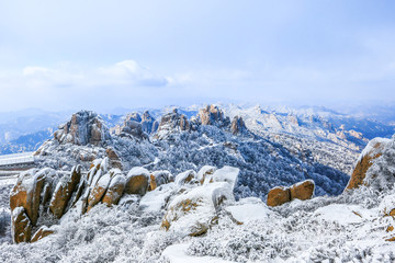 崂山仙境 崂山五指峰 山顶