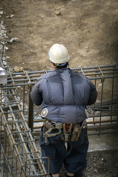 建筑工地 建筑工人