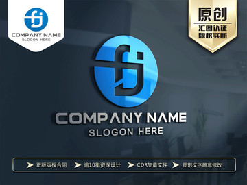 FJ字母LOGO設(shè)計 標(biāo)志設(shè)計