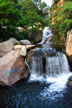 崂山风景 流水 北九水