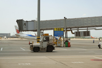 航空港 登机桥 停机坪