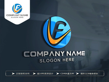 F字母LOGO设计 标志