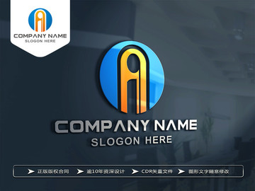 A字母LOGO设计 标志商标