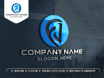 FJ字母LOGO設計