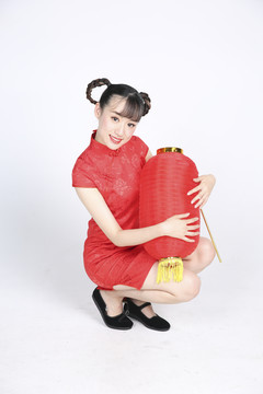 中式旗袍古典美女