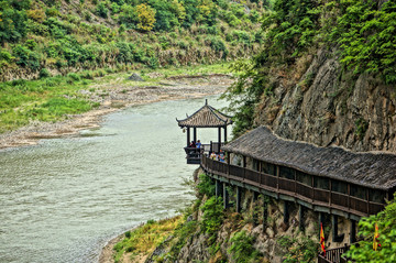 广元明月峡栈道