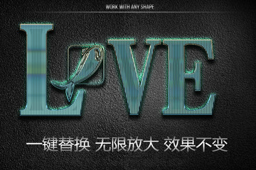 英文立體字