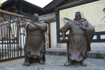 三国人物雕塑