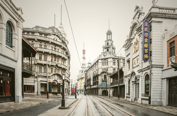 老上海街景 老上海建筑