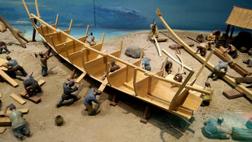 古代造船场景