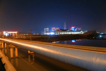 温州南站地区 汇昌河畔 夜景