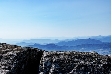 群山风景 山脉 水墨太极 远山