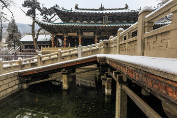 初雪晋祠