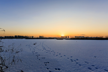 冬日晋阳湖