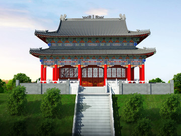 重檐大殿 歇山大殿 大雄寶殿