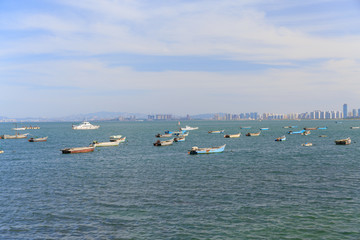 烟台海滨城市风光