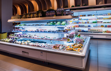 超市冰柜冷藏区