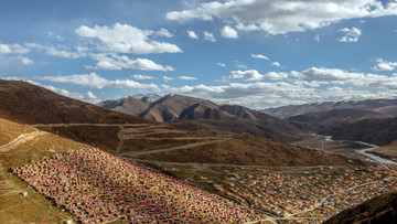 色达五明佛学院风景